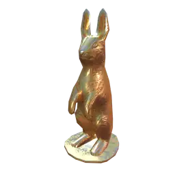 Cosmos Golden Bunny Statue
