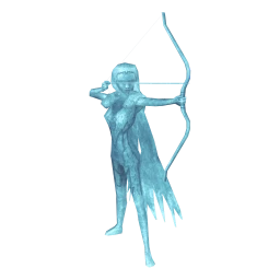 Cosmos Frost Bound Archer Statue