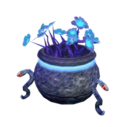 Cosmos Haunted House Eerie Flowers Cauldron