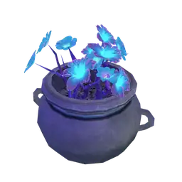 Cosmos Haunted House Ethereal Glow Flowers Vase