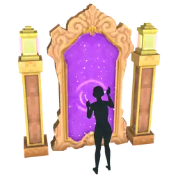 Cosmos Pixel Park Portal Mirror - Interactive