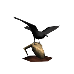 Poe the Taxidermy Raven