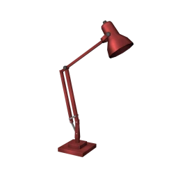 Red Balanced Arm Floor Lamp
