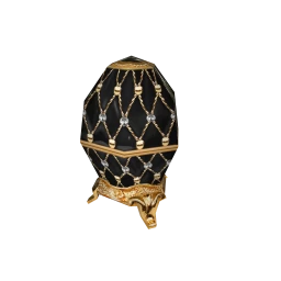 Exquisite Black Diamond Decorative Egg