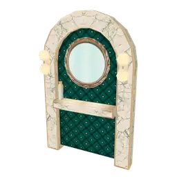 Luxe Flare Salon Standing Mirror