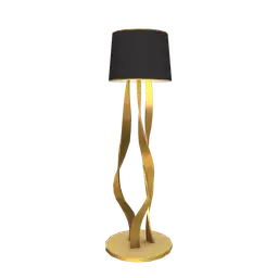 Luxe Golden Reign Floor Light