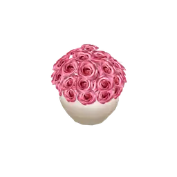 Luxe Pink Peonies Vase
