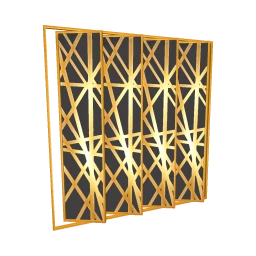 Luxe Blush Gold Dividing Screen