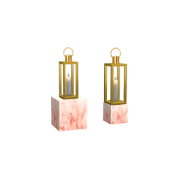 Luxe Blush Gold Lanterns