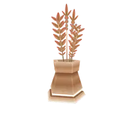 Mod Colourblock Vase - Orange