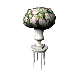 Large Pink Rose Floral Urn