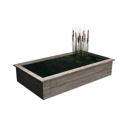 Railway Sleeper Raised Pond