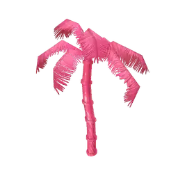 SSF Neon Pink Plastic Palm Tree