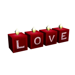 L.O.V.E Cube Candles
