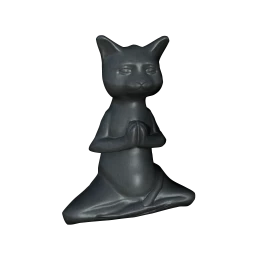 Wanderlust Whirlpool Meditation Cat Ornament