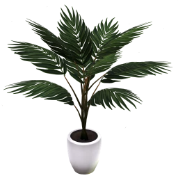 White Potted Plant - Medium