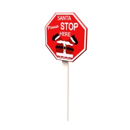 Santa Please Stop Here Sign