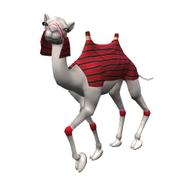 Baby White Camel with Saddle