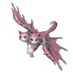 Cute Two-Headed BatCat (Pink)