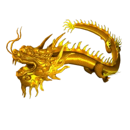 Shining Golden Chinese Dragon