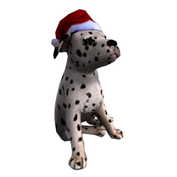 Christmas Dalmatian Puppy