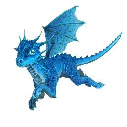 Fearless Azure Diamond Dragon