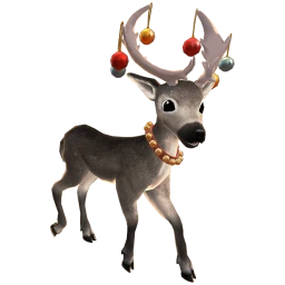 Festive Young Reindeer