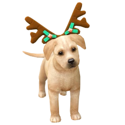 Festive Labrador Puppy