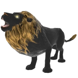 Black & Gold Luxury Lion