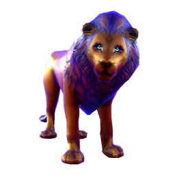 Eternal Luxor Lion - Blue Gold