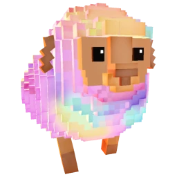 Cotton Candy Rainbow Sheep
