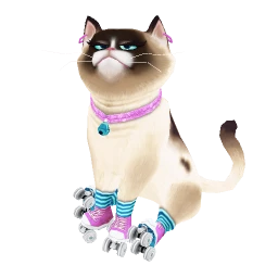 Rollerskate Cat