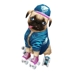 Rollerskate Pug