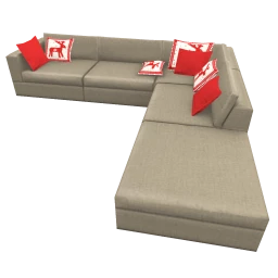 Essence of Steel Corner Sofa - Beige