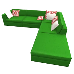 Essence of Steel Corner Sofa - Green