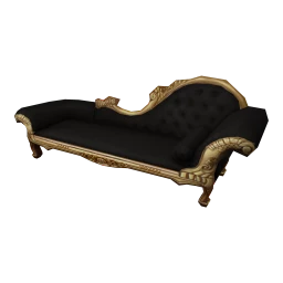 Baroque Fontaine Chaise Longue - Dark