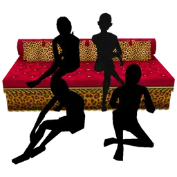 Cosmos Wild In Scarlet Sofa