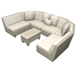 New Haven 6 Piece Outdoor Wicker Patio Furniture Set