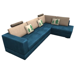 Rhapsody Corner Sofa - Sky Blue