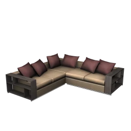 Midtown Corner Sofa - Cappuccino
