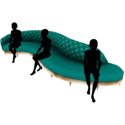 Luxe Flare Salon Sofa