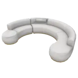 Luxe Opulent Aura White And Gold Sofa