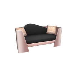 Luxe Blush Gold Sofa