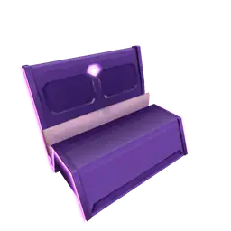 Mod Colourblock Two Seater Sofa - Purple
