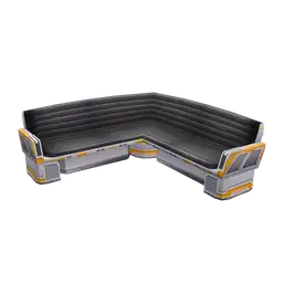 Mod Utilitarian Futuristic L Shaped Sofa