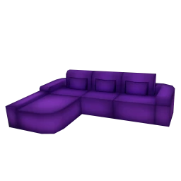 Neon Vibes Nightlife Corner Sofa - Purple