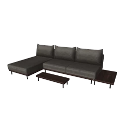 they. Dark Japandi Sofa
