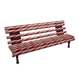 Wanderlust Candy Cane Bench