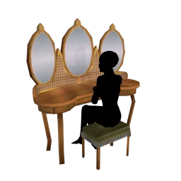 Amour Belle Vanity Table - interactive