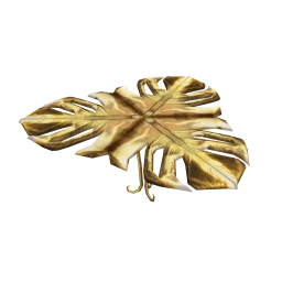 Amour Whimsical Gold Leaf Coffee Table